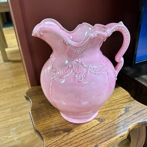 Elegant Pink Ceramic Pitcher
